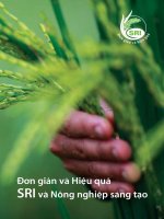 SRI và Nông nghiệp sáng tạo