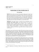 Tham nhũng và tăng trưởng kinh tế