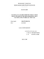 104 Vận dụng lý luận phân phối thu nhập cá nhân trong nền kinh tế thị trường định hướng xã hội chủ nghĩa và Tổng Công ty điện lực Việt Nam