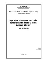 222 Thực trạng và giải pháp phát triển hệ thống siêu thị ở nước ta trong đoạn hiện nay