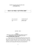 195 Báo cáo tổng hợp về tình hình hoạt động sản xuất kinh doanh, đặc điểm tổ chức công tác kế toán và bộ máy kế toán ở Công ty cơ khí và xây lắp 