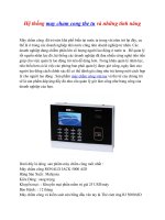 Hệ thống may cham cong the tu và những tính năng