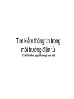 Tìm kiếm thông tin trong môi trường điện tử