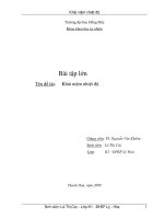 Bài tập lớn khái niệm nhiệt độ