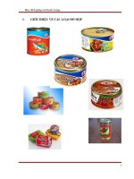 Quy trình sản xuất đồ hộp