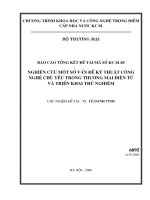 Nguyên cứu một số vấn đề kĩ thuật, công nghệ chủ yếu trong thương mại điện tử