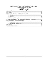 Thực tiễn lạm phát ở Việt nam thời kì đổi mới và biện pháp giải quyết