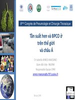 Tần suất hen và BPCO ở trên thế giới và châu á