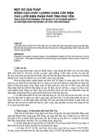 Một số giải pháp nâng cao chất lượng cung cấp điện cho lưới điện phân phối tỉnh phú yên