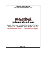 Dự án: Xây dựng 1 giếng khoan thay thế cho giếng khoan số 07 - Cảng hàng không Quốc tế Nội Bài