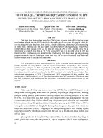 Tối ưu hóa quá trình tổng hợp cacbon nano ống từ LGP