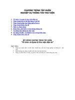 Chương trình tập huấn nghiệp vụ thông tin- thư viên