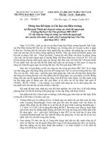 Thông báo kết luận và chỉ đạo của Hiệu trưởng tại hội nghị 