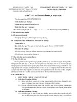 Chương trình giáo dục đại học _ Ngành công nghệ may