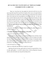 Phát huy nguồn nhân lực trong sự nghiệp công nghiệp hóa, hiện đại hóa ở Việt Nam hiện nay