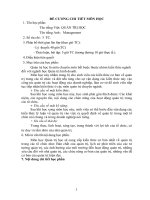 Đề cương chi tiết môn Quản trị học