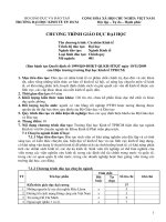 Chương trình giáo dục đại học ngành kinh tế