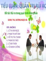 Rủi ro trong quá trình đàm phán