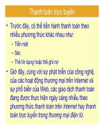 Thanh toán trực tuyến
