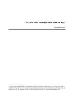 200 câu trắc nghiệm môn Kinh Tế học