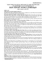 Bản Tin Kĩ Năng Lãnh Đạo 2013