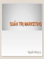 quản trị marketing