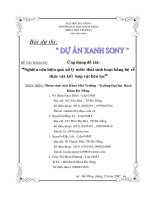 Nghiên cứu hiệu quả xử lý nước thải sinh hoạt bằng hệ rễ thực vật kết hợp vật liệu lọc
