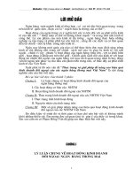 Thực trạng và giải pháp để nâng cao hiệu quả kinh doanh đối ngoại của các ngân hàng thương mại Việt nam