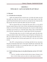 Chương 1 tổng quan , lập luận kinh tế, kĩ thuật