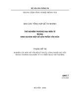 Nghiên cứu một số vấn đề kĩ thuật công nghệ chủ yếu trong thương mại điện tử và triển