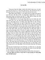 Các quy định của WTO và Việt Nam về việc áp dụng các biện pháp hạn chế định lượng