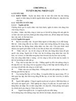 Chương 4: Tuyển dụng nhân lực