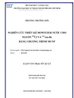 Nghiên cứu thiết kế howiter nước cho nguồn