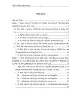 190 Hoàn thiện kế toán tiêu thụ sản phẩm, hàng hóa, dịch vụ và xác định kết quả tiêu thụ tại Công ty TNHH sản xuất Thương mại Dịch vụ hoàng Đức Lợi