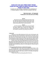 Khảo sát các quá trình nhiệt trong cuộn dây máy biến áp bằng phương pháp phần tử hữu hạn