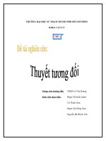 Nghiên cứu thuyết tương đối