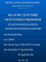 Một số giải pháp nâng cao hiệu quả hoạt động sản xuất kinh doanh trong doanh nghiệp