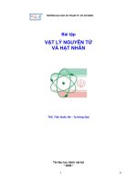Bài Tập Vật Lý Nguyên Tử Và Hạt Nhân