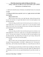 lập và phân tích bảng cân đối kế toán