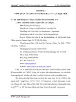 công tác kế toán Công ty cổ phần đầu tư Tâm Mặt Trời