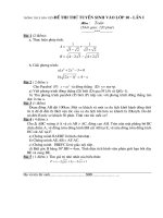 Thi thu lop 10 - Toan