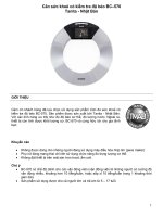 Cân sức khoẻ có kiểm tra độbéo BC–570  Tanita - Nhật Bản