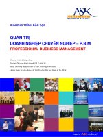 chương trình quản trị doanh nghiệp chuyên nghiệp