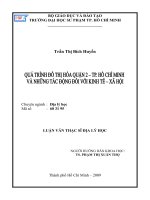 Quá trình đô thị hóa quận 2 - thành phố Hồ Chí Minh và những tác động đối với kinh tế xã hội