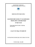 5 Giải pháp điều chỉnh tỷ giá hối đoái trong bối cảnh hội nhập ở Việt Nam 