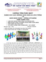 Chương trình công ty Du lịch Văn hóa Việt