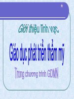 Giaó dục và phát triển thẩm mĩ
