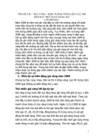 Gía vàng hiện tượng nóng lên của thế giới