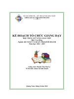 Kế hoạch tổ chức giảng dạy kỹ năng giao tiếp