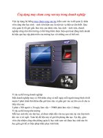 Ứng dụng may cham cong van tay trong doanh nghiệp